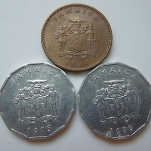 Jamaica Coins, 1 cent to 25 cents, 1969 to 2003, Sell By The Piece