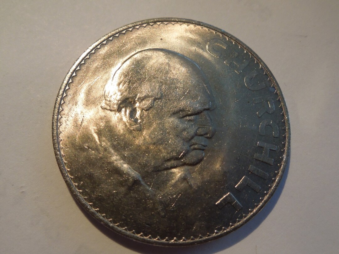 British Churchill Crown Coin, 1965 Queen Elizabeth 2nd. High Grade Sell
