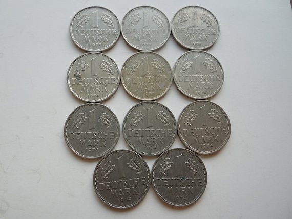 Germany 1 Deutsche Mark Coins, 1974 to 1979 - Sell by the Piece - Etsy
