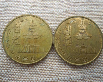 【関税・送料込】Distressed ancient Korean coin t-shirts c1333 CHINA North Yuan Dynasty TOGHON TEMUR Ancient Chinese