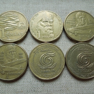 Australia Coins, 1 Dollar, Commemorative Types, 1988 to 2005 - Sell By The Piece