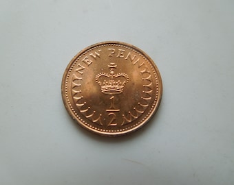 イギリス 1/2 ニュー ペニー、1971 年、1973 年、1975 年、1976 年
