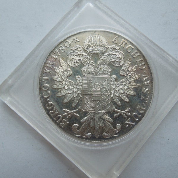Austrian Coins, Maria Theresa Thaler, Restrike, Large Silver Coin.