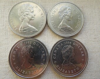 カナダドル硬貨、1971年から1984年記念硬貨 - 枚単位で販売 - Etsy 日本