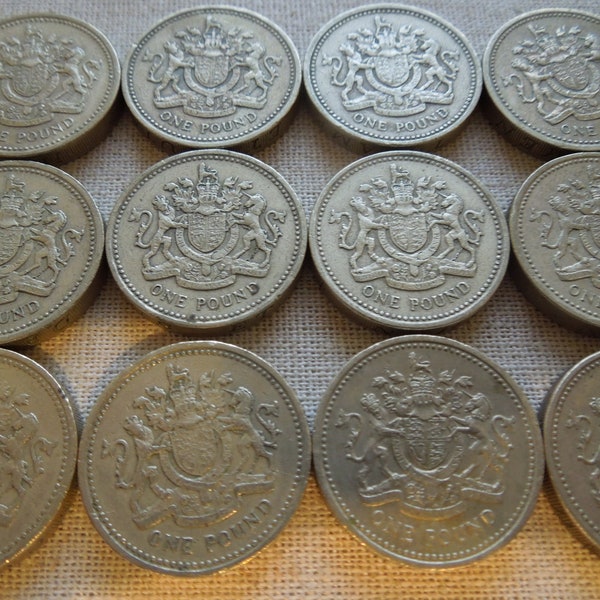 British 1 Pound Coin, Various Designs, Several Dates Available, Sell By The Piece