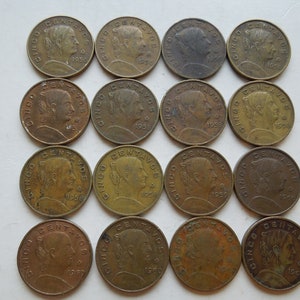 Monedas de México, 5 Centavos, 1958 a 1969, Venta por Pieza