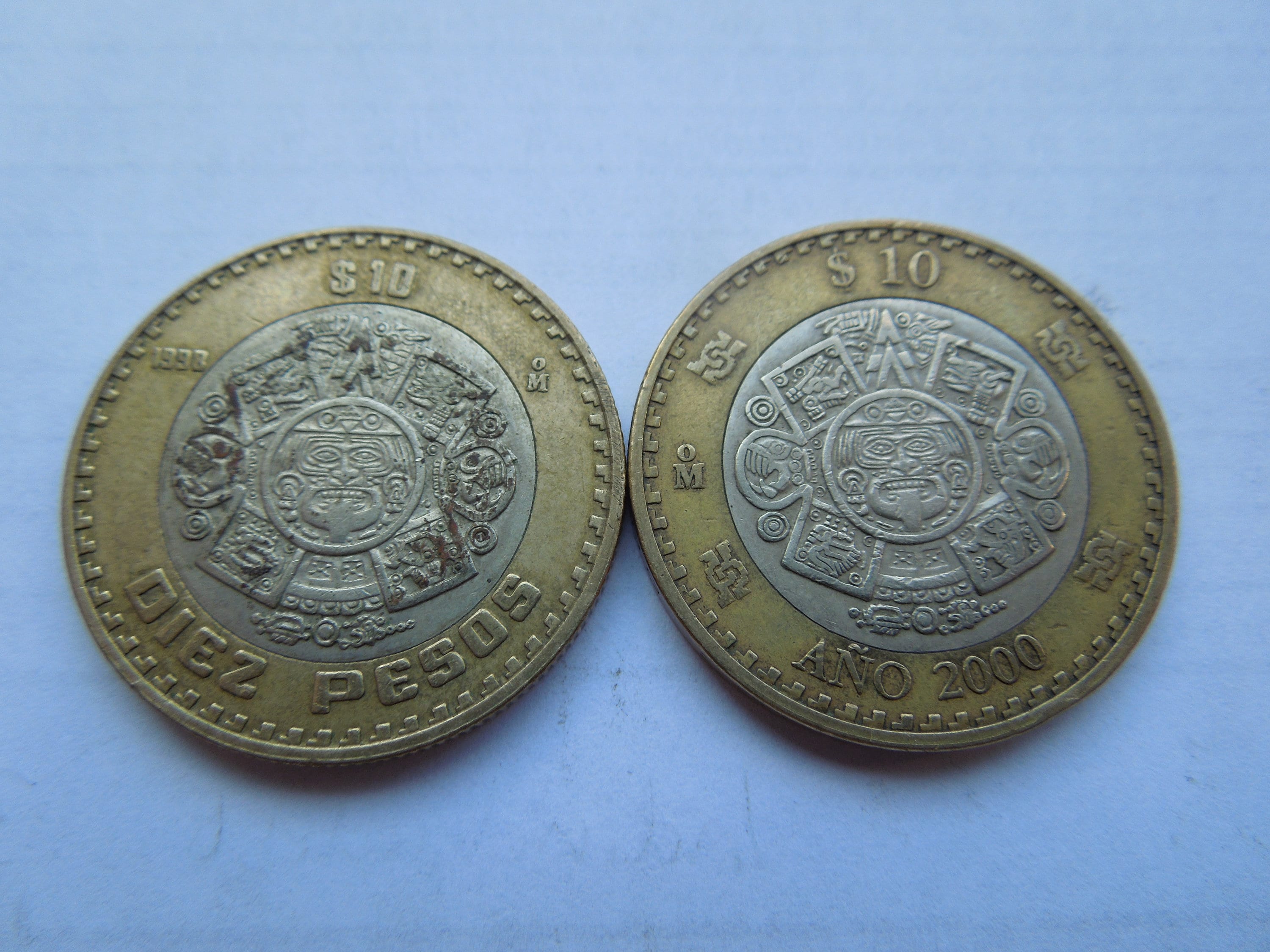 値下げ Mexico coin 1996 10 peso 5 OZ 1996 Mexico 5 oz Silver 10 Pesos Cabeza Olmeca Proof - CV