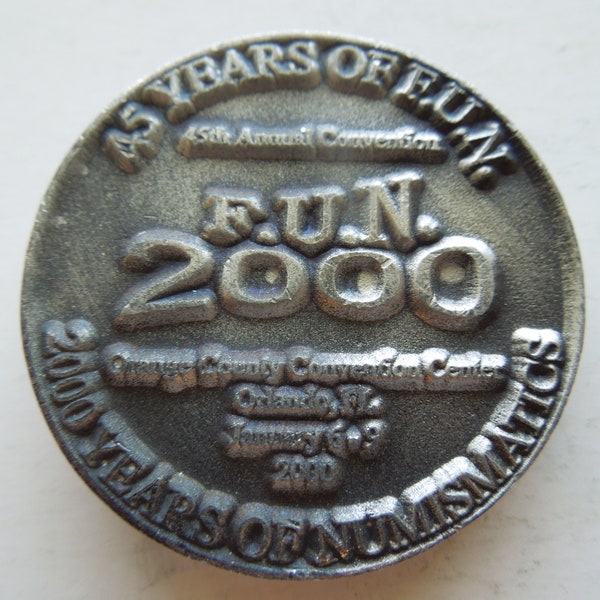 Florida United Numismatics Convention Tokens, 1984 to 2000, Sell By The Piece