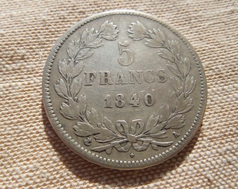 1835 A 1フラン銀貨 ルイ・フィリップ フランス - Etsy 日本