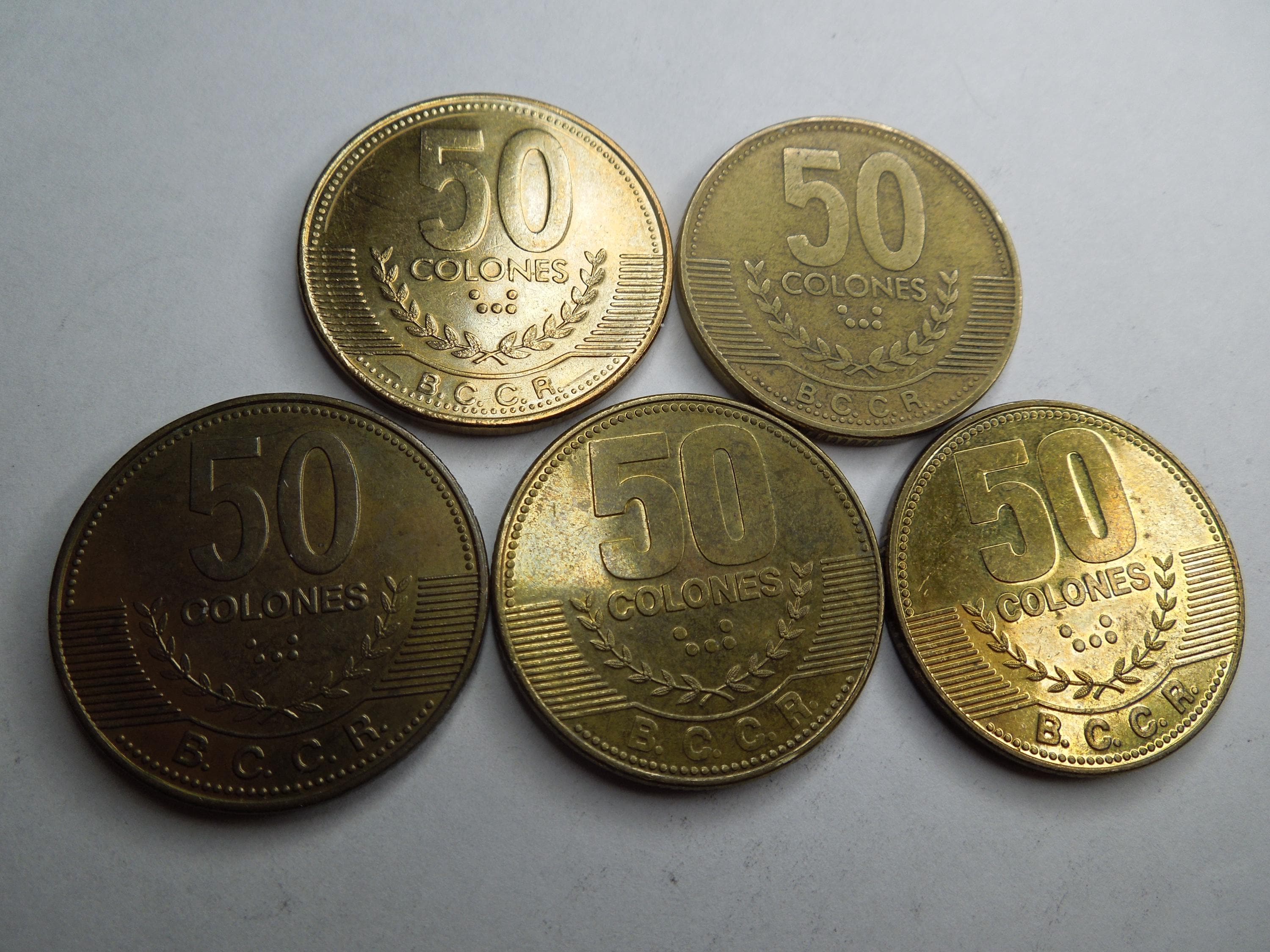 コスタリカのコイン、50コロンから100コロン、1995年から2000年 - 切り売り - Etsy 日本