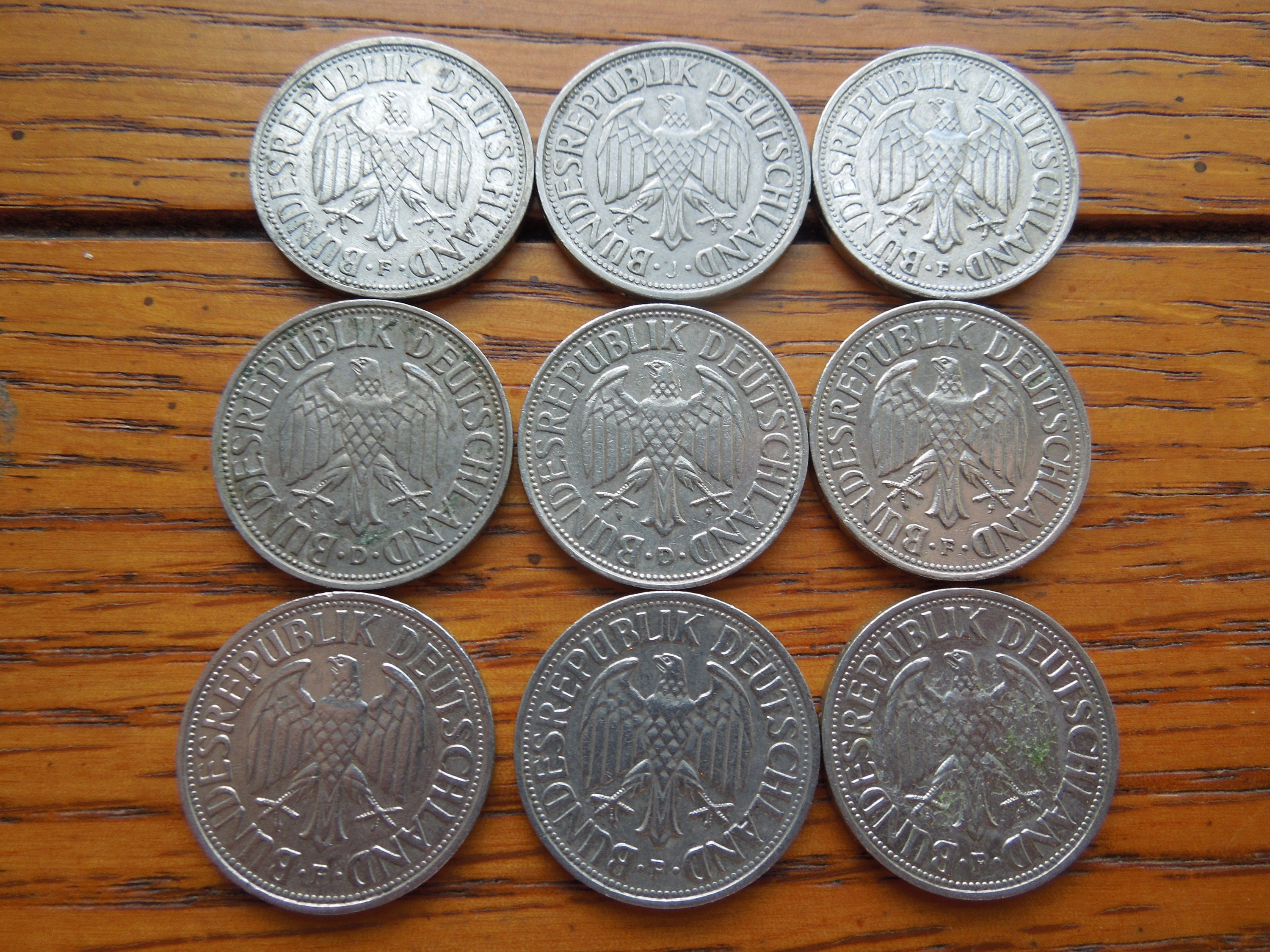 1950年から1959年までのドイツ1マルク硬貨 - 枚単位で販売 - Etsy 日本