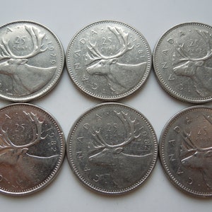 Canada 25 cent coin - Etsy 日本