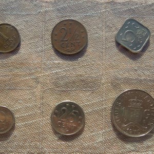 Netherlands Antilles Coin Sets, 1 Cent to 1 Gulden - Sell By The Set