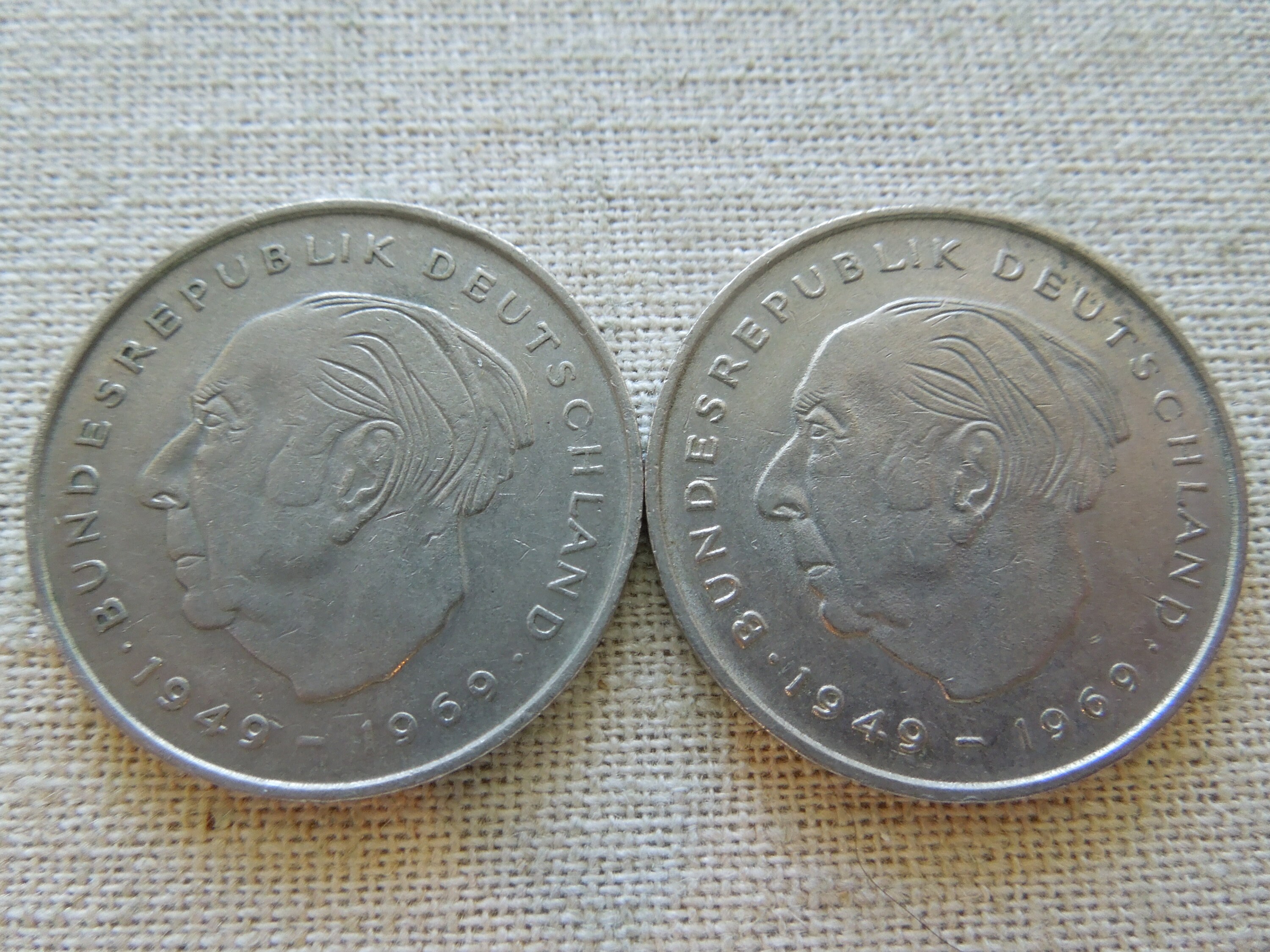 Germany 2 Deutsche Mark Coin, 1971F, Theodor Heuss - Last One - Etsy Canada