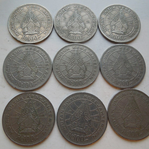 Indonesia Coins, 100 Rupiah to 200 Rupiah, 1978 to 2005 - Sell By The Piece