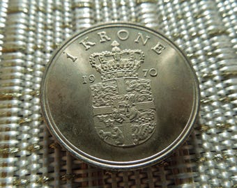 ヴィンテージ デンマーク 1 クローネ コイン - 2000 年 - Etsy 日本