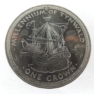 Isle of Man Coins, 1 Crown, 1979 to 1987.  Sell By The Piece