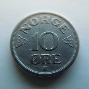 Norway Coins, 10 Ore, 1952 to 1965, Haaken VII and Olav V - Pick Your Years