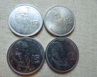 Mexico Coins, 1 Peso, 1984 to 1987, Jose Morelos, Several Years Available,  Sell By The Piece