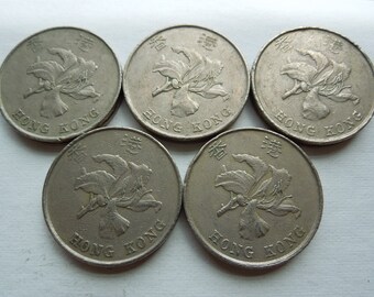 香港ドル＊5ドル×100枚=500ドル Yahoo!オークション -「香港 5ドル」(貨幣) の落札相場・落札価格