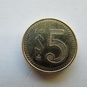 Mexico Coins, 5 Pesos, 1985, Uncirculated - Sell By The Piece