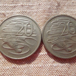 Animal Coins Duck Billed Platypus, Australia 20 Cents - Sell By The Piece