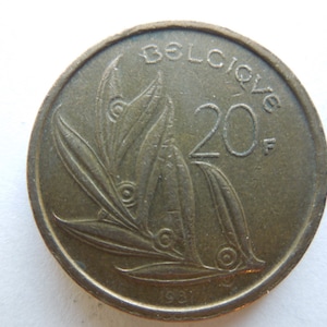 Belgium Coins, 20 to 50 Frank Franc, 1990 to 1996 - Sell By The Piece
