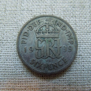 British Sixpence, 1942 to 1946, King George 5th and 6th, Low Grade - Pick Your Years