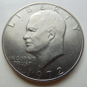 USA Coins.  Eisenhower Dollar, 1972, 1976 Bicentennial, Clad - Sell By The Piece