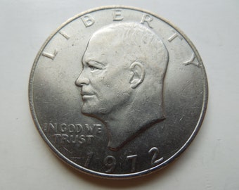 USA Coins.  Eisenhower Dollar, 1972, 1976 Bicentennial, Clad - Sell By The Piece