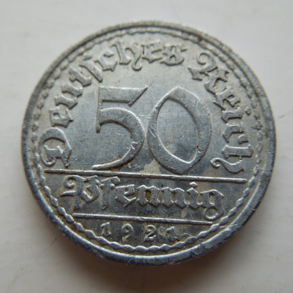 Germany Coins, 50 Pfennig, Weimar Republic 1920 to 1922 - Sell By The Piece