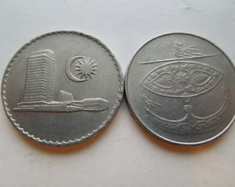 マレーシア硬貨、50セン、1973年～2002年、複数年分あり、枚単位で販売