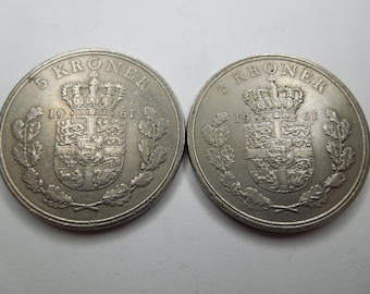 デンマーク硬貨【5クローネ 10枚】約28mm　他 デンマーク硬貨【5クローネ1990年1枚】 - メルカリ