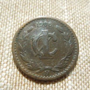 メキシコ 1センタボ硬貨、1906年。最後の1枚 - Etsy 日本