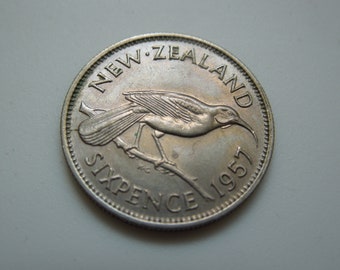 New Zealand 1934 and 1960, Wedding Sixpence Coin, Sell By The Piece