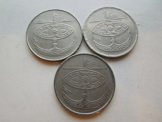 マレーシア硬貨、50セン、1973年～2002年、複数年分あり、枚単位で販売