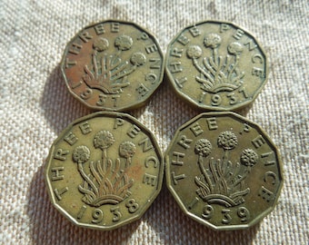 英国1ポンド硬貨、1983年～2001年発行、各種デザイン - 1枚単位で販売