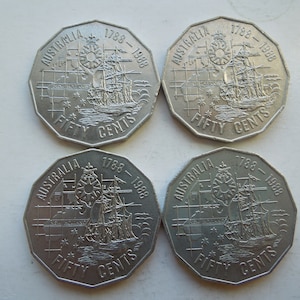 Australia Coins, 50 Cents, Commemorative, 1988 to 1995, Bicentennial and more - Sell By The Piece