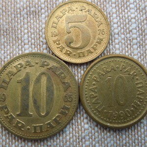 Yugoslavia Coins, 5 Para to 50 Para, 1965 to 1990 - Sell By The Piece