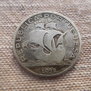 Portugal Coins, Silver 5 Escudos, 1932 to 1947, Rare Issues - Sell By The Piece