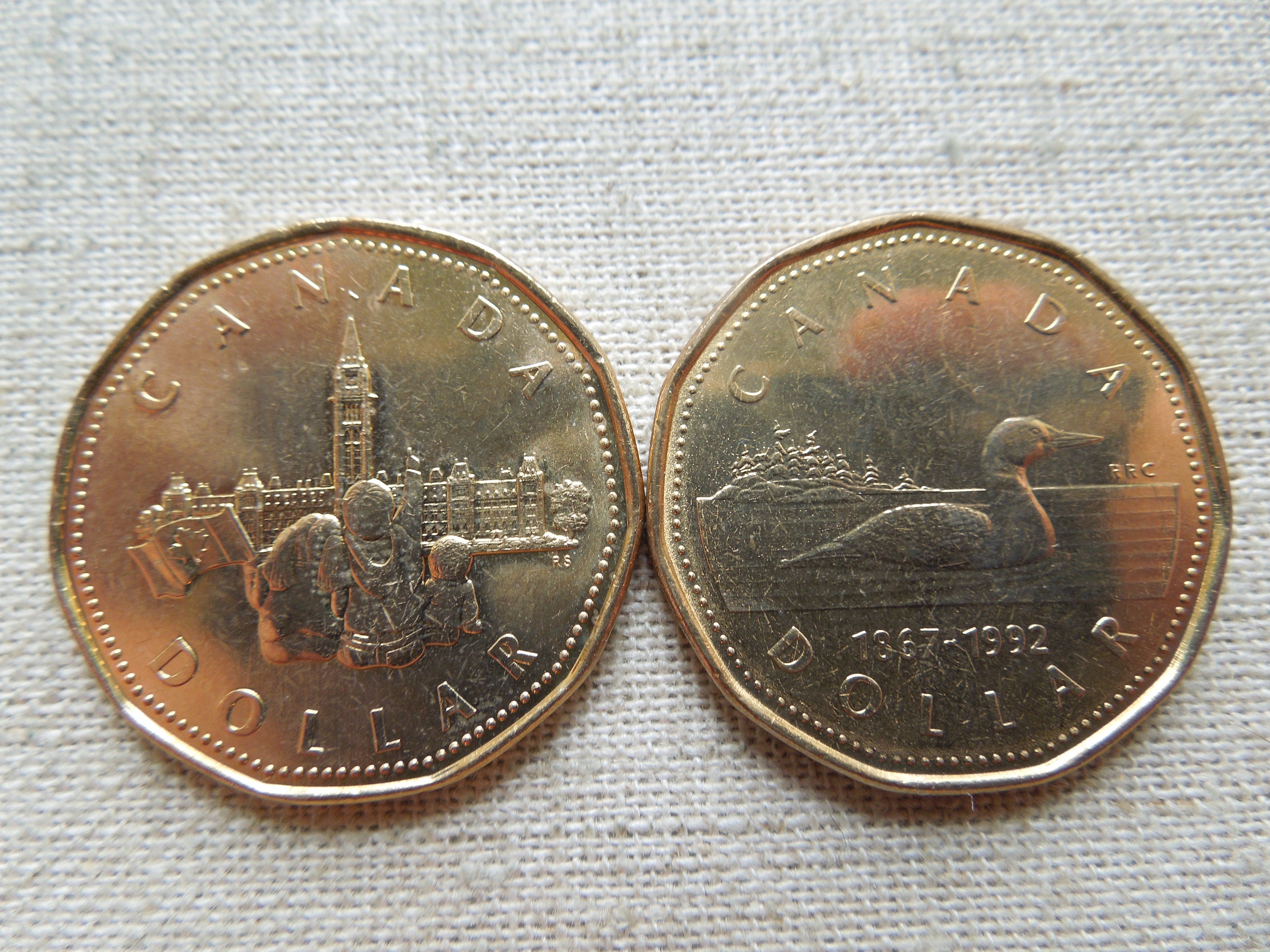 Canada 2 dollar coin 1996 - Etsy 日本