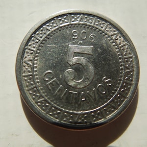 Mexico Coins, 5 Centavos, 1906 and 1913, Better Grade Coins, Sell By The Piece