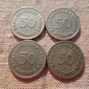 アンティークコイン ドイツ帝国10ペヒニ硬貨1888年 激レア