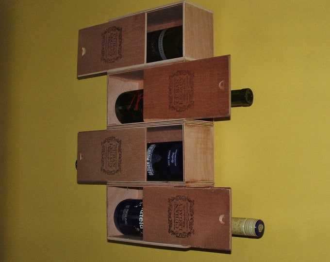 Cuban Cigar Box Wine Rack Recycled and Repurposed Home Décor Etsy