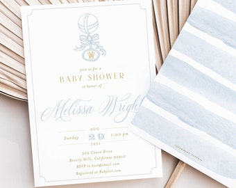Baby Shower Invitation With Rattle - Etsy