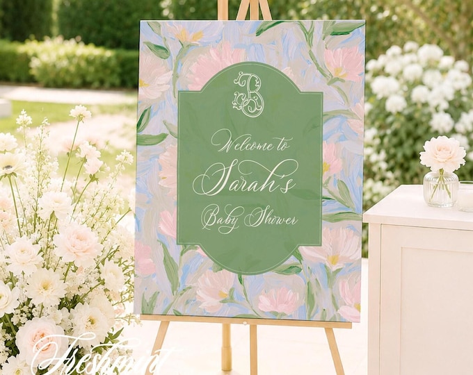 Sign to match your invitation design from our shop - freshmint paperie