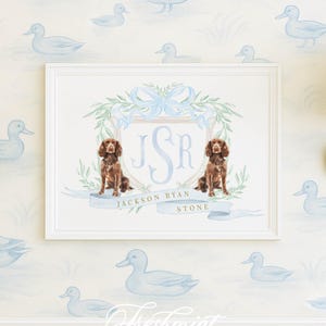 Boykin Spaniel wall art, Boykin Wall Art, Nursery name print, Dog wall Art, Nursery wall art, Nursery Wall Prints, Boykin Print, Boykin