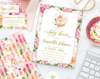 bunny invitations - rabbit invitation - baby shower invitation - watercolor invitation - Easter invitation - freshmint paperie