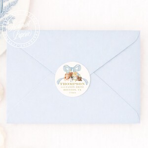 Stickers voor retouradressen die bij elke uitnodiging in onze shop passen afbeelding 1