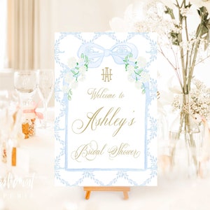 Welcome sign to match your invitation design from our shop - freshmint paperie
